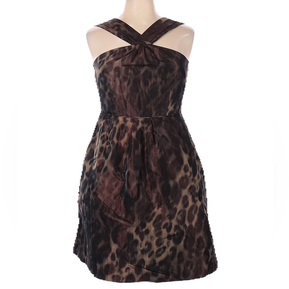 Banana Republic Leopard Cocktail Dress